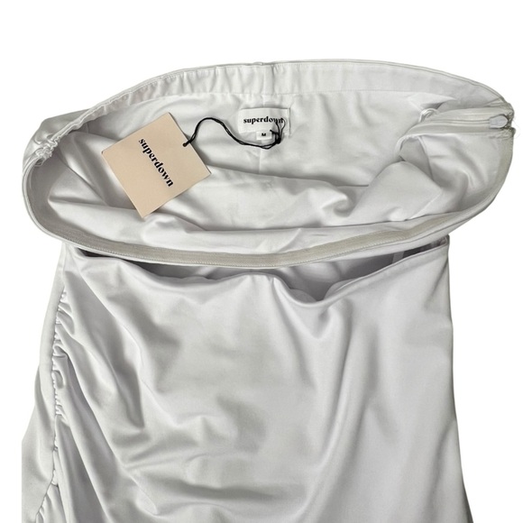 Revolve Superdown Strapless Cutout Dress in White - Picture 10 of 16